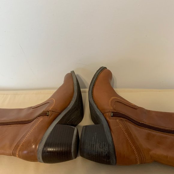 HUSH PUPPIES BROWN BOOTIES SIZE 6M - Picture 5 of 13